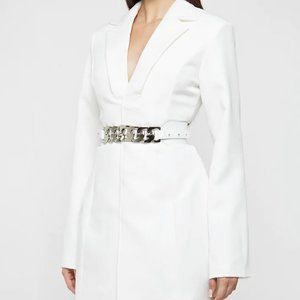 White blazer dress